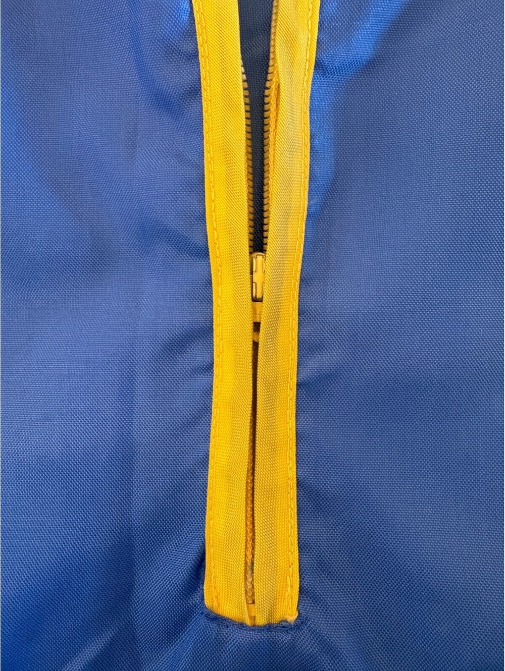 Vintage 60s Catalina Surfers Nylon Surf Windbreaker Pullover Smock Blue Yellow L - Picture 8 of 10